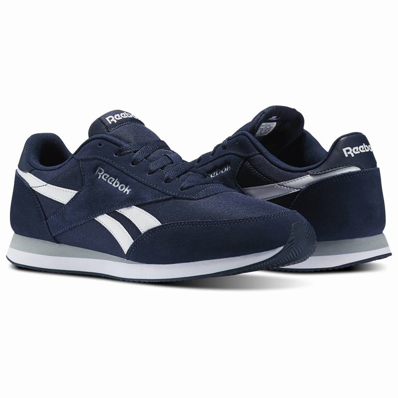 Tenisi Reebok Royal Classic Jogger 2 Barbati Bleumarin/Albi Romania AE7441CB